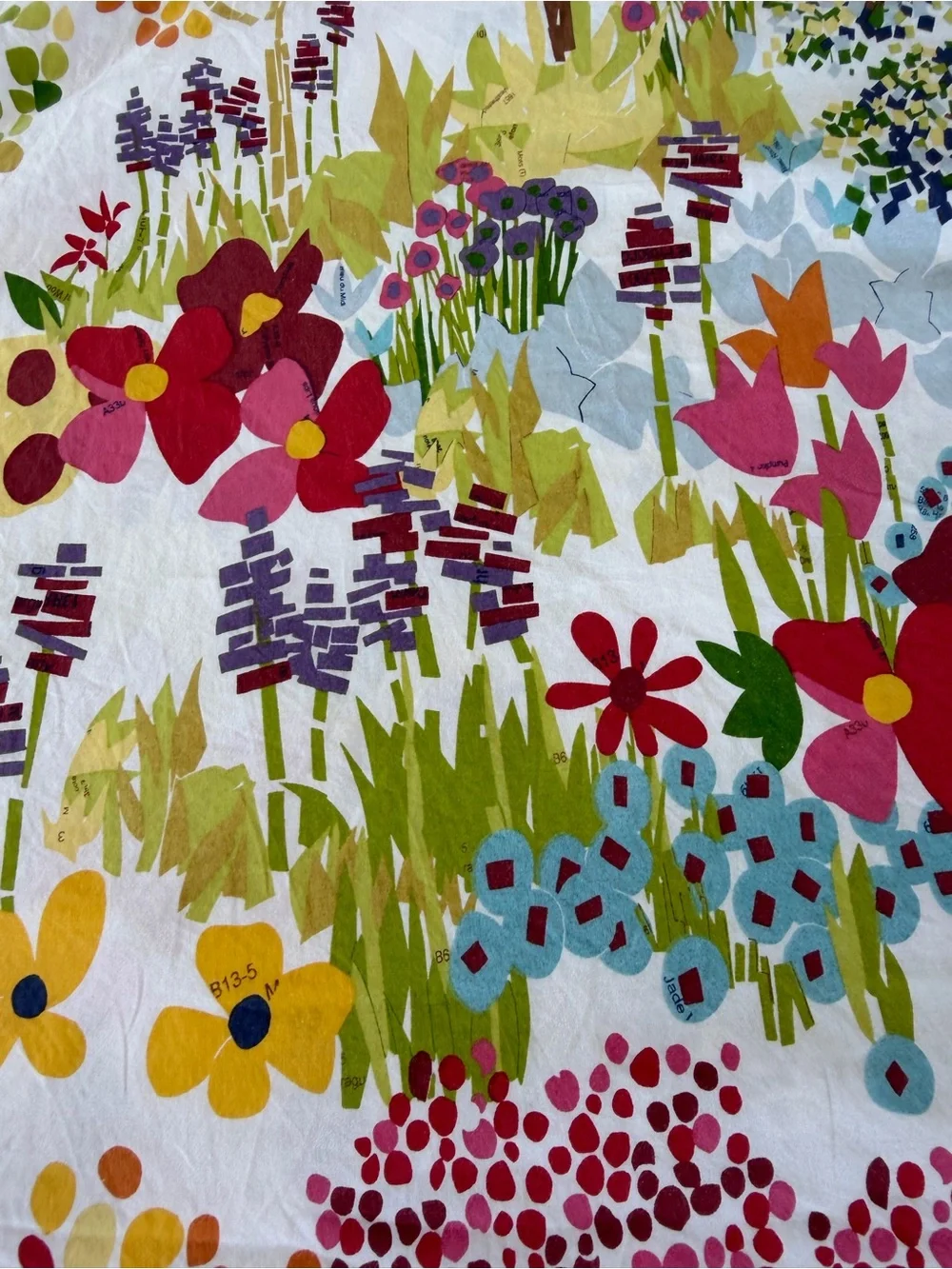 Pottery Barn Woodland Trees Paint by Number Organic Cotton Duvet Cover F/Q GUC